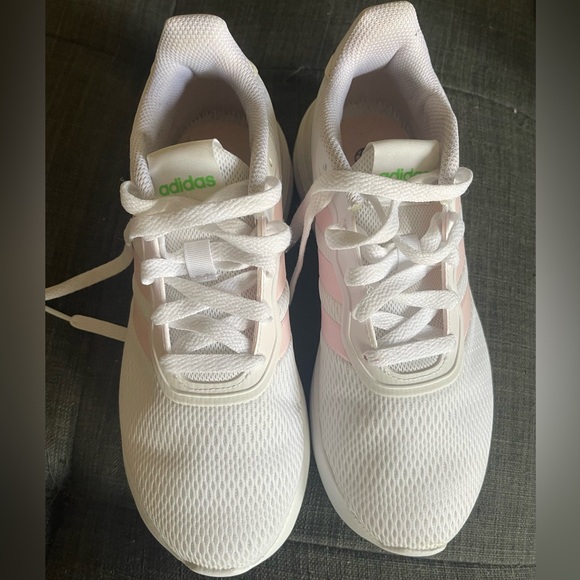 👟🌸Adidas Sneakers Running Training Sports Shoes White/Pink Gym - Picture 8 of 12